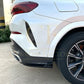Gloss Black Rear Bumper Spats for BMW G06 X6 Pre-LCI 19-22-Carbon Factory