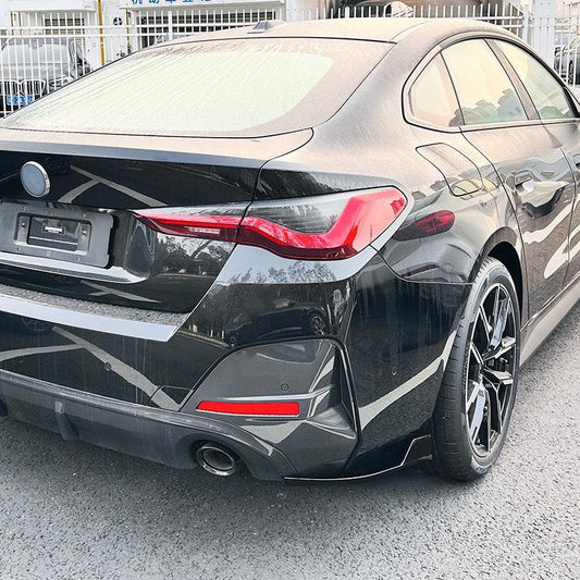 Gloss Black Rear Bumper Spats for BMW G26 4 Series 20-Present-Carbon Factory