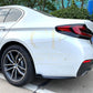 Gloss Black Rear Bumper Spats for BMW G30 G31 5 Series M Sport 17-24-Carbon Factory