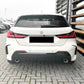 Gloss Black Rear Bumper Trims 1 for BMW F40 1 Series 19-24-Carbon Factory
