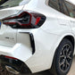 Gloss Black Rear Bumper Trims 1 for BMW G01 X3 LCI 22-24-Carbon Factory