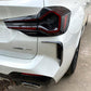 Gloss Black Rear Bumper Trims 1 for BMW G01 X3 LCI 22-24-Carbon Factory