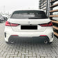 Gloss Black Rear Bumper Trims 2 for BMW F40 1 Series 19-24-Carbon Factory