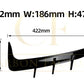 Gloss Black Rear Bumper Trims for BMW G06 X6 Pre-LCI 19-22-Carbon Factory