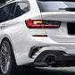 Gloss Black Rear Bumper Trims for BMW G21 3 Series 19-Present-Carbon Factory
