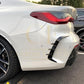 Gloss Black Rear Bumper Trims for BMW G22 G23 4 Series 20-Present-Carbon Factory