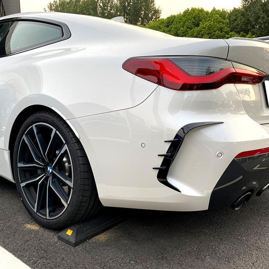 Gloss Black Rear Bumper Trims for BMW G22 G23 4 Series 20-Present-Carbon Factory