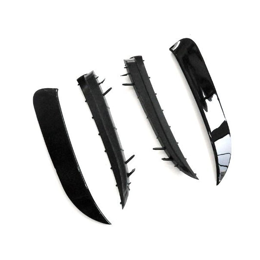 Gloss Black Rear Bumper Trims for Mercedes Benz W117 CLA 13-18-Carbon Factory