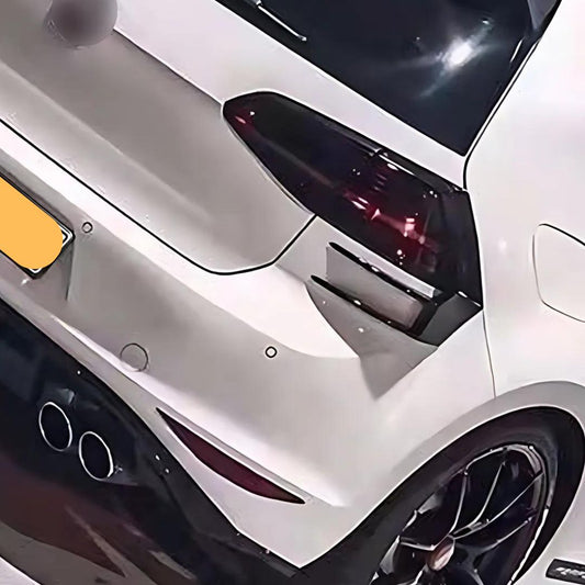 Gloss Black Rear Bumper Trims for VW Golf MK7 inc R and GTI 13-16-Carbon Factory