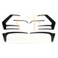 Gloss Black Rear Bumper Trims for VW Golf MK7.5 inc R and GTI 17-20-Carbon Factory