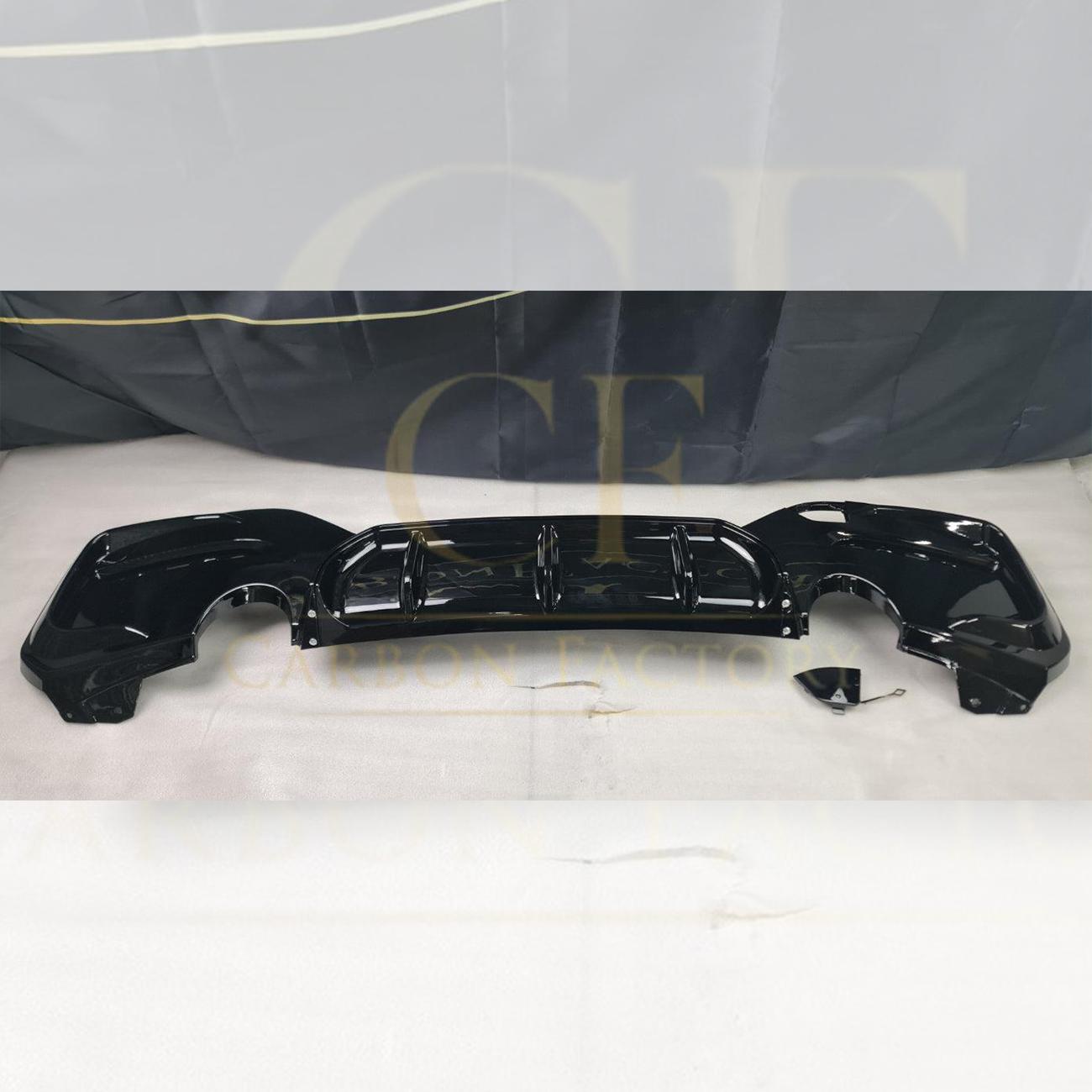 Gloss Black Rear Diffuser Dual Exhaust for BMW F20 1 Series LCI 15-20-Carbon Factory