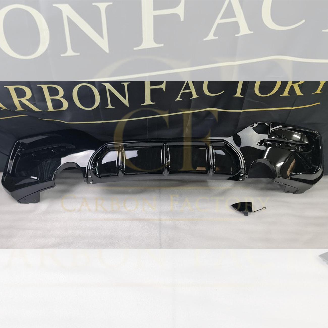 Gloss Black Rear Diffuser Dual Exhaust for BMW F20 1 Series LCI 15-20-Carbon Factory