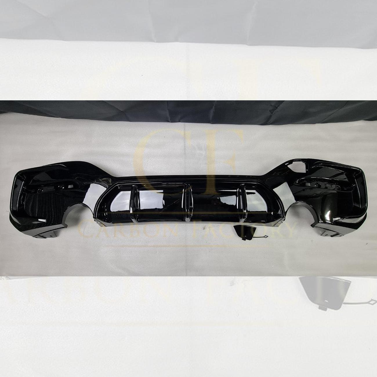 Gloss Black Rear Diffuser Dual Exhaust for BMW F20 1 Series LCI 15-20-Carbon Factory