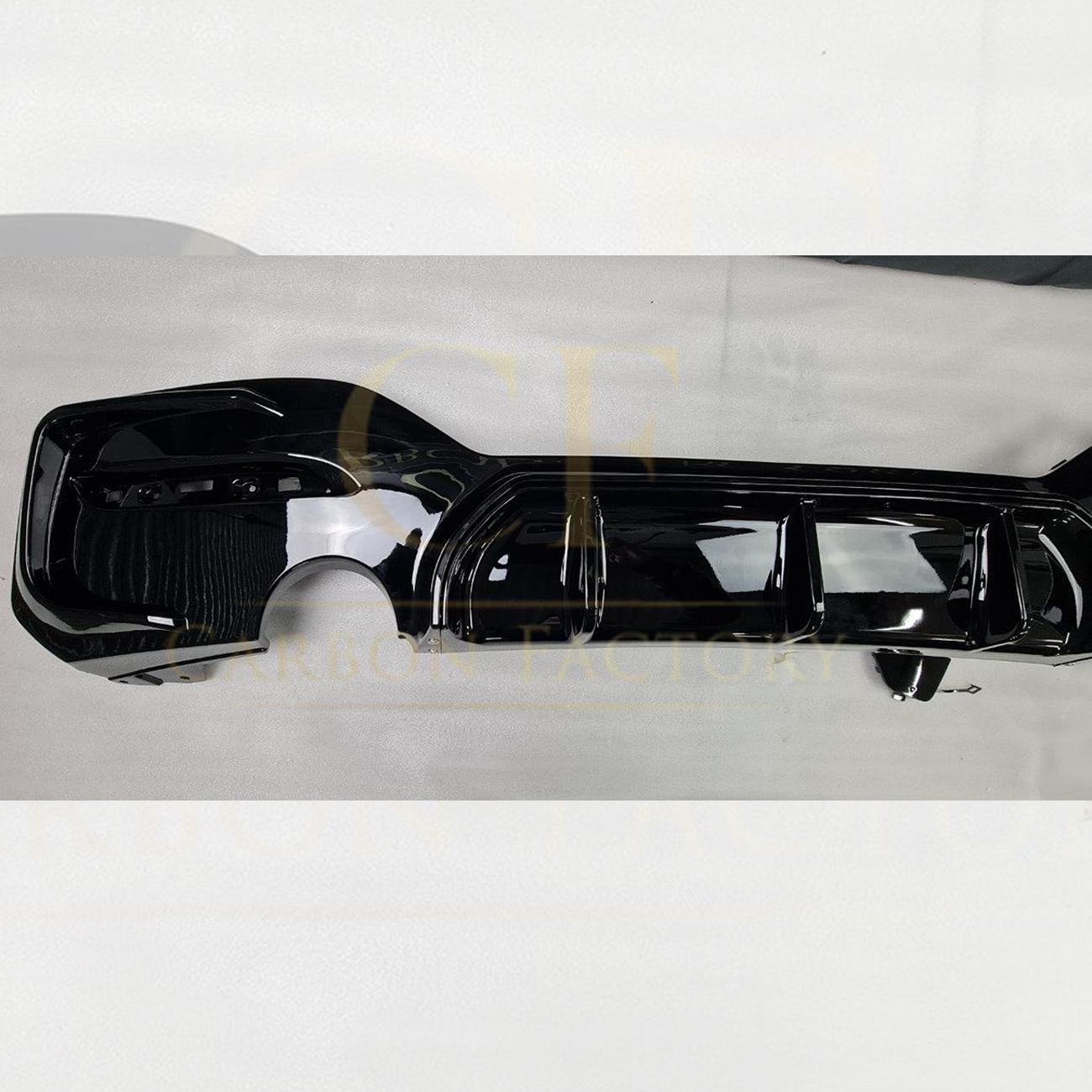 Gloss Black Rear Diffuser Dual Exhaust for BMW F20 1 Series LCI 15-20-Carbon Factory