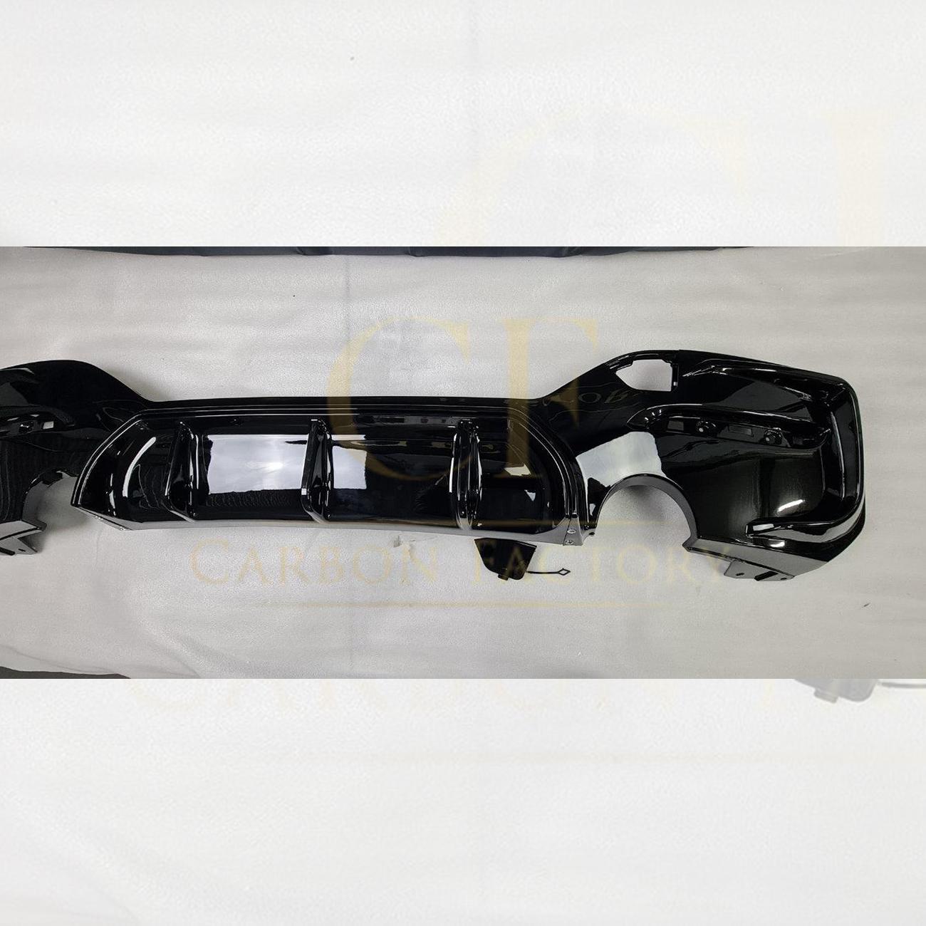 Gloss Black Rear Diffuser Dual Exhaust for BMW F20 1 Series LCI 15-20-Carbon Factory