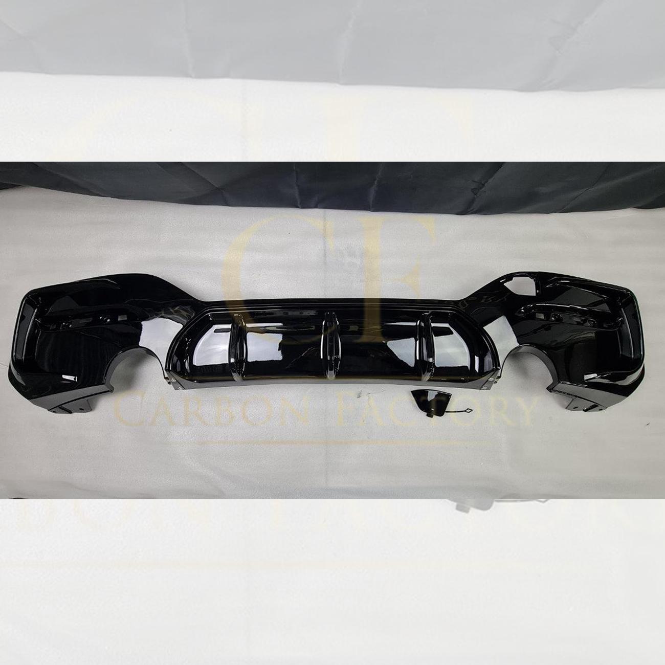Gloss Black Rear Diffuser Dual Exhaust for BMW F20 1 Series LCI 15-20-Carbon Factory