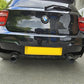 Gloss Black Rear Diffuser Dual Exhaust for BMW F20 1 Series Pre-LCI 12-14-Carbon Factory