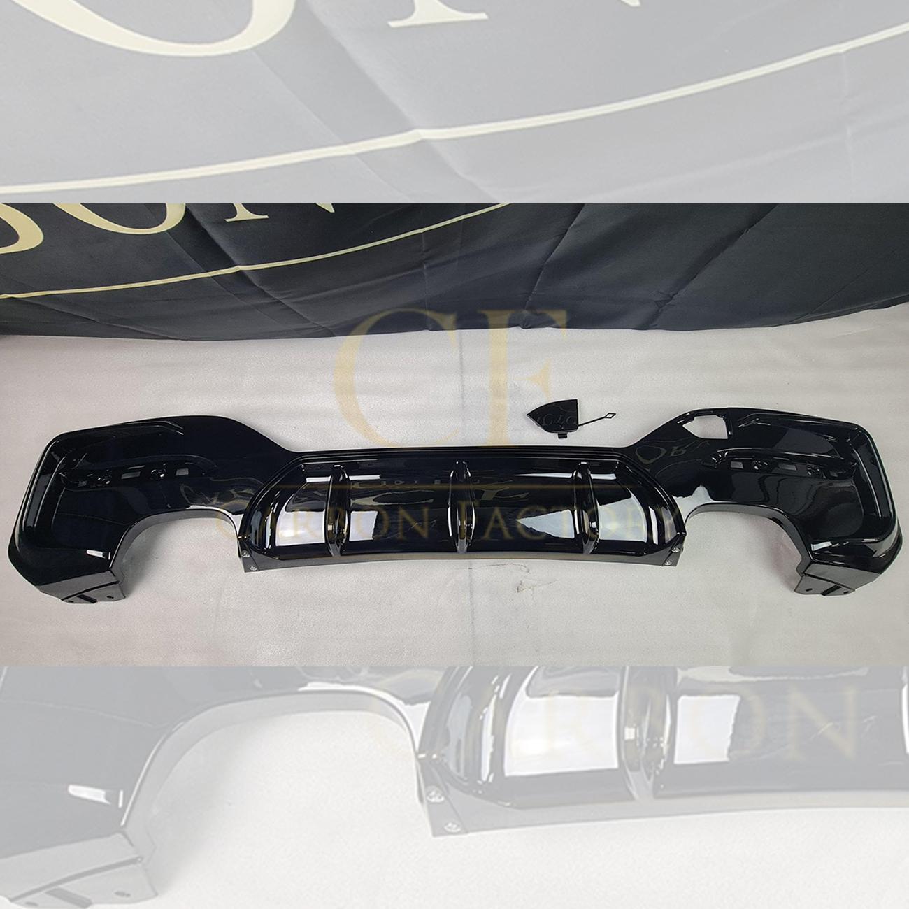 Gloss Black Rear Diffuser Quad Exhaust for BMW F20 1 Series LCI 15-20-Carbon Factory
