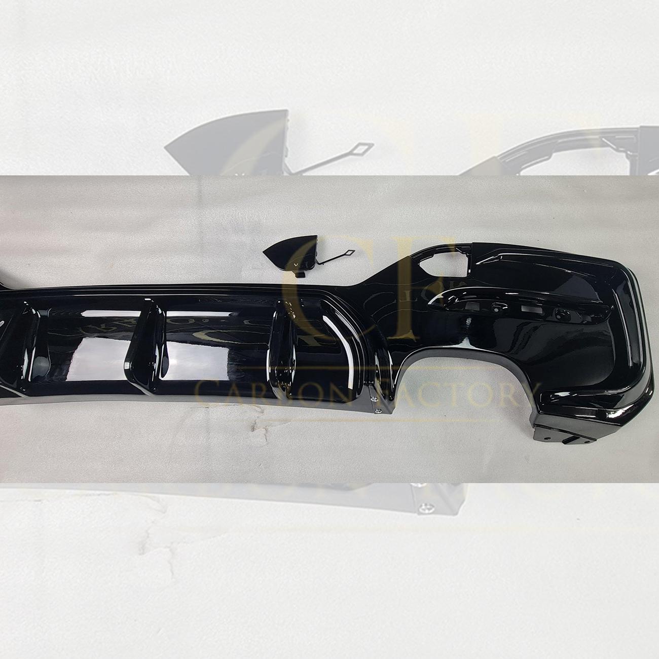 Gloss Black Rear Diffuser Quad Exhaust for BMW F20 1 Series LCI 15-20-Carbon Factory