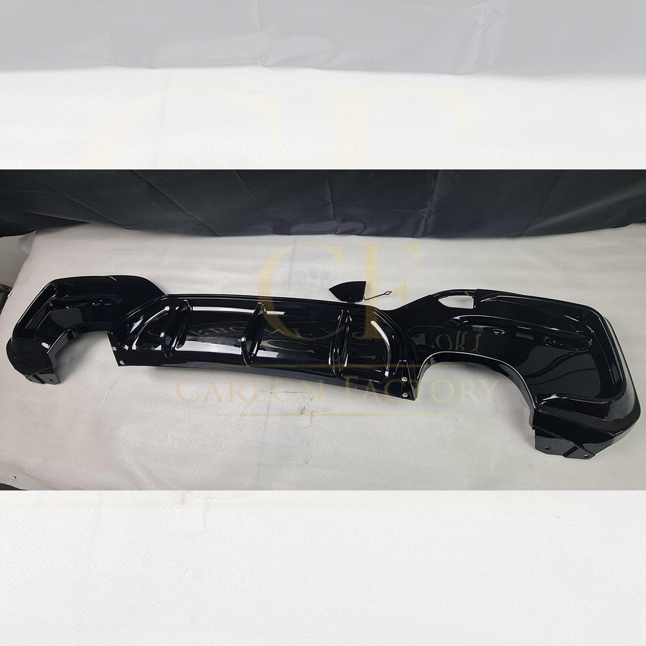 Gloss Black Rear Diffuser Quad Exhaust for BMW F20 1 Series LCI 15-20-Carbon Factory