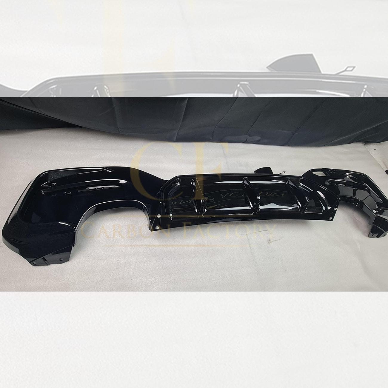 Gloss Black Rear Diffuser Quad Exhaust for BMW F20 1 Series LCI 15-20-Carbon Factory