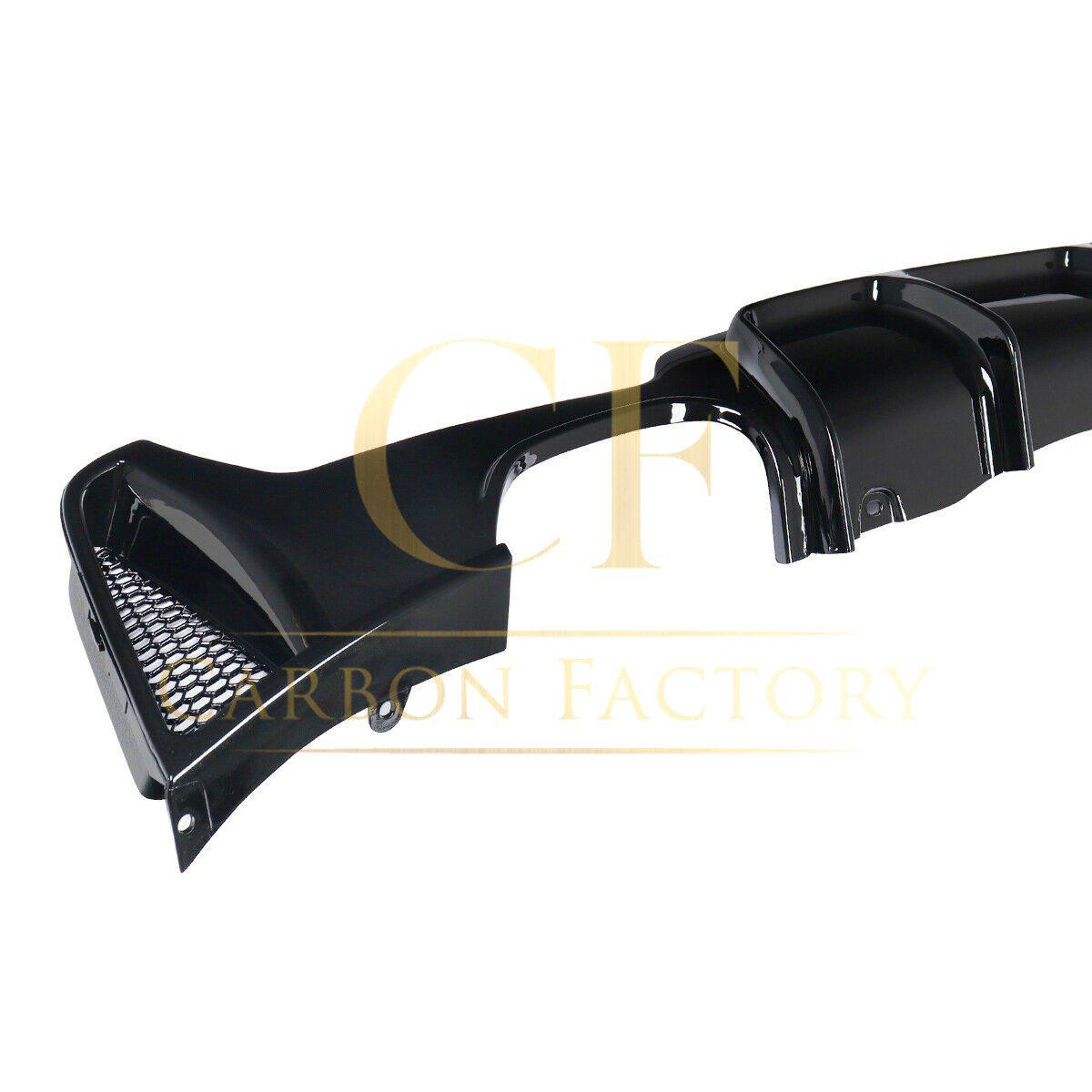 Gloss Black Rear Diffuser Quad Exhaust for BMW F32 F33 F36 4 Series 14-20-Carbon Factory
