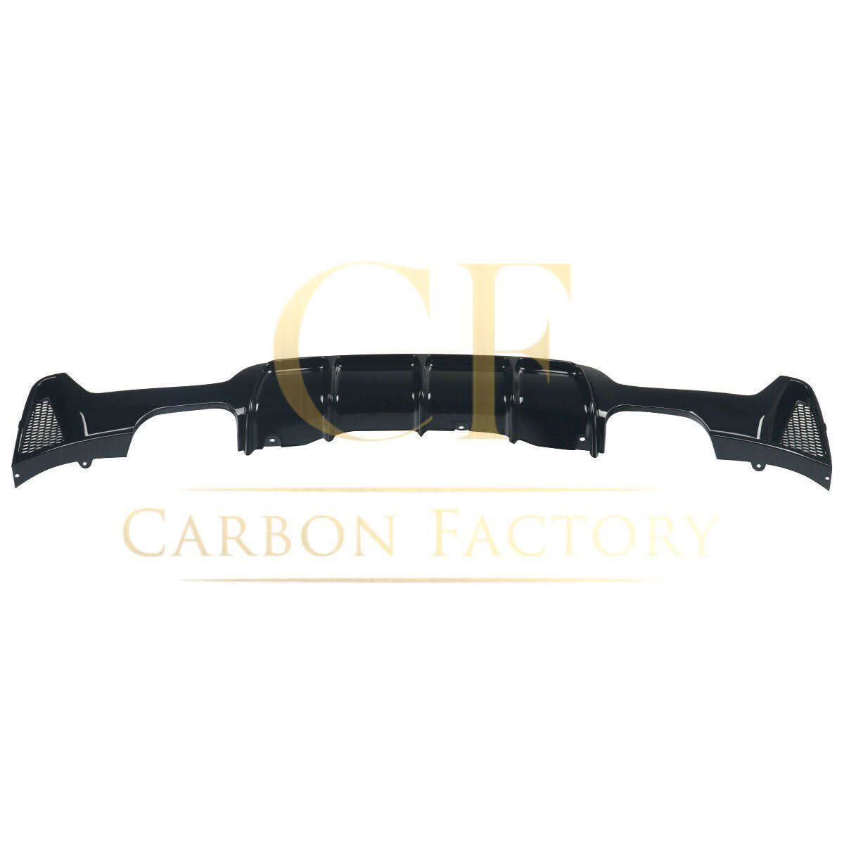 Gloss Black Rear Diffuser Quad Exhaust for BMW F32 F33 F36 4 Series 14-20 - Carbon Factory