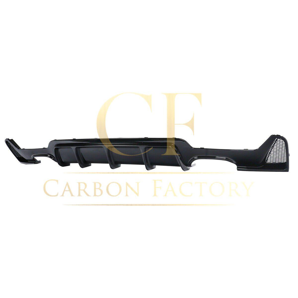 Gloss Black Rear Diffuser Quad Exhaust for BMW F32 F33 F36 4 Series 14-20-Carbon Factory