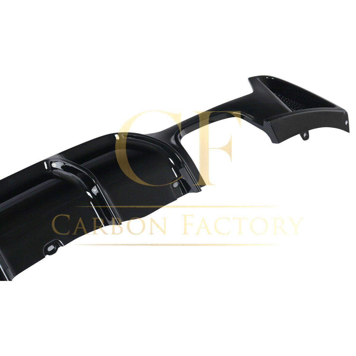 Gloss Black Rear Diffuser Quad Exhaust for BMW F32 F33 F36 4 Series 14-20-Carbon Factory