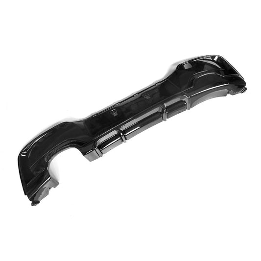 Gloss Black Rear Diffuser Twin Exhaust for BMW F20 1 Series Pre-LCI 12-14-Carbon Factory