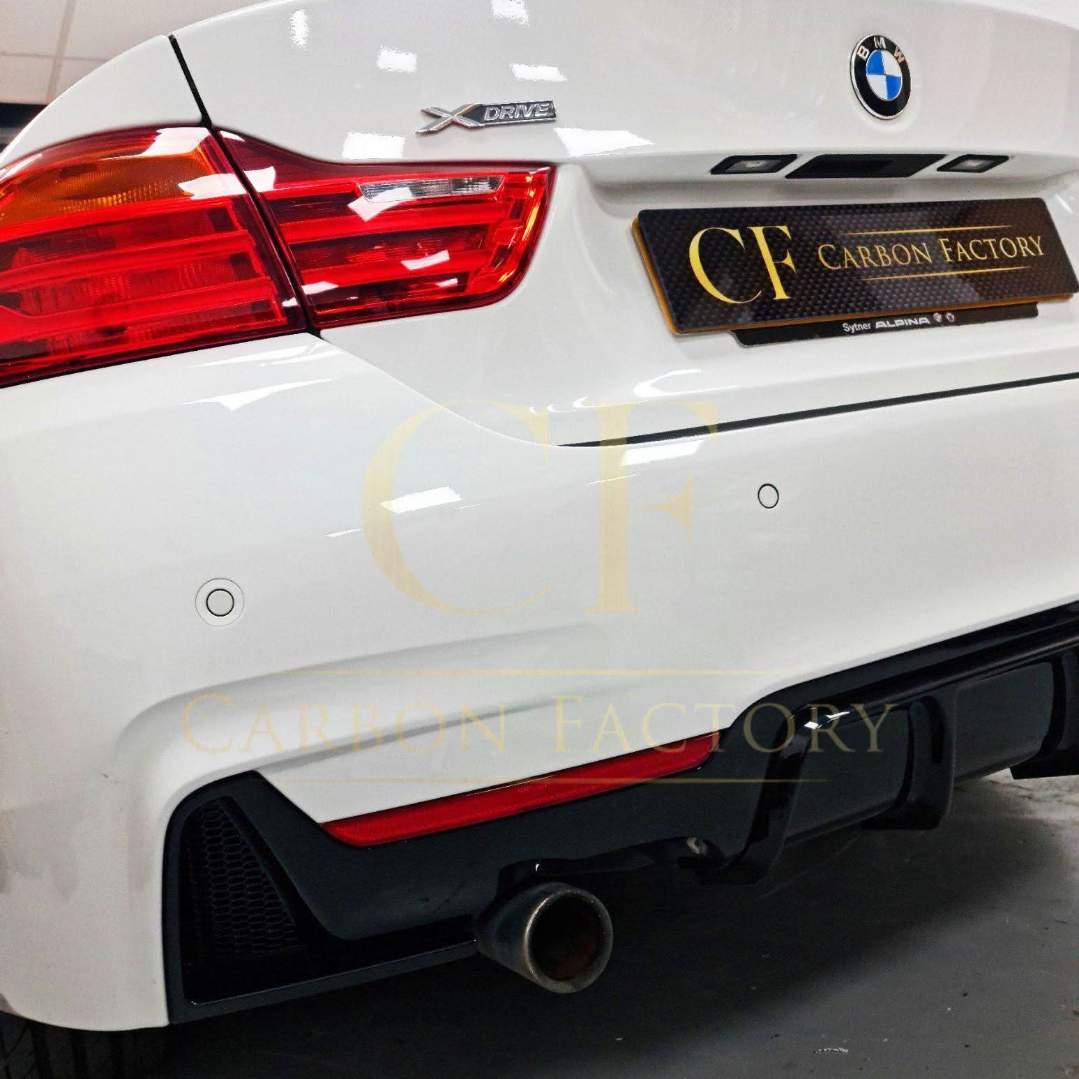 Gloss Black Rear Diffuser Twin Exhaust for BMW F32 F33 F36 4 Series 14-20 - Carbon Factory