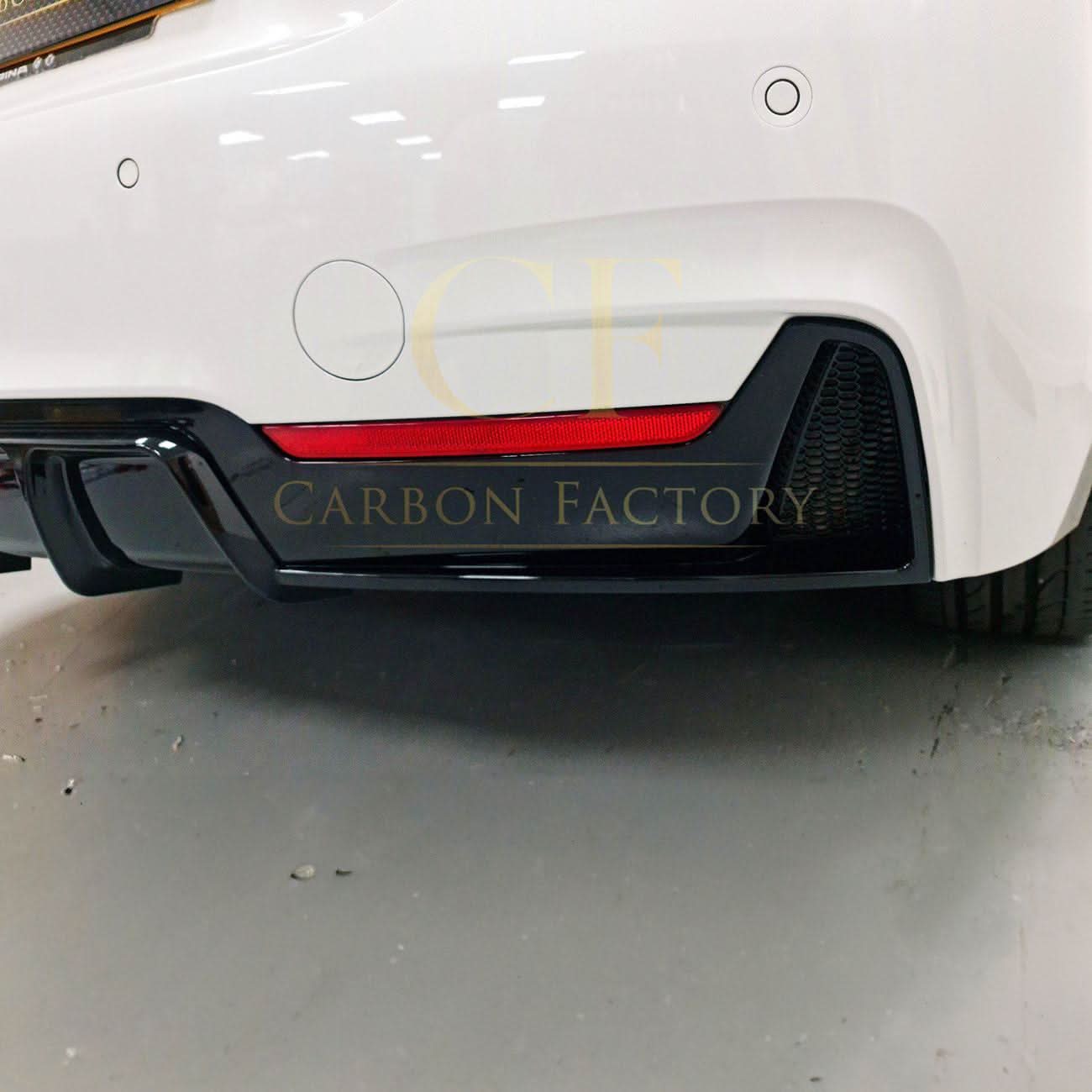 Gloss Black Rear Diffuser Twin Exhaust for BMW F32 F33 F36 4 Series 14-20 - Carbon Factory