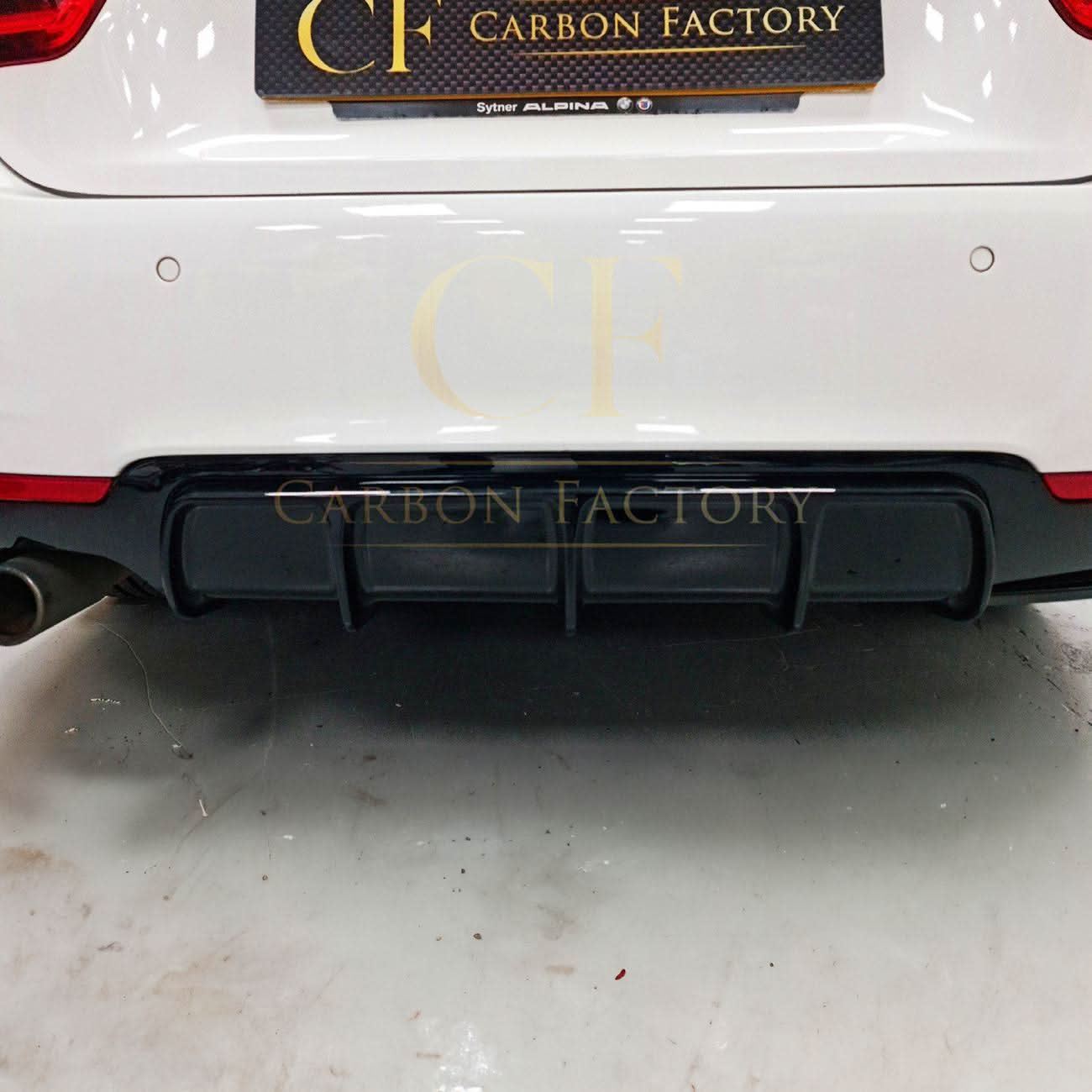 Gloss Black Rear Diffuser Twin Exhaust for BMW F32 F33 F36 4 Series 14-20 - Carbon Factory