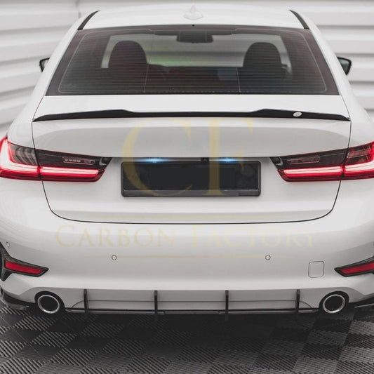 Gloss Black Rear Diffuser add on for BMW 3 Series G20 G21 Pre-LCI Standard model 19-22-Carbon Factory