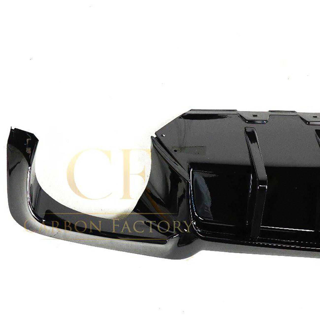 Gloss Black Rear Diffuser with LED Light for BMW F10 M5 10-17-Carbon Factory
