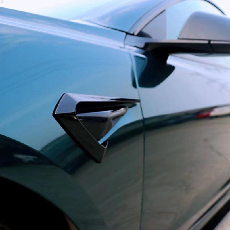 Gloss Black Side Fender Trims for Tesla Model 3 16-23-Carbon Factory