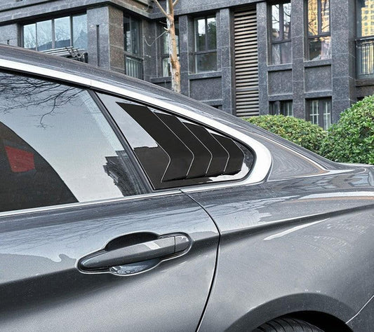 Gloss Black Window Louver Vents for BMW F36 4 Series Gran Coupe 14-20-Carbon Factory