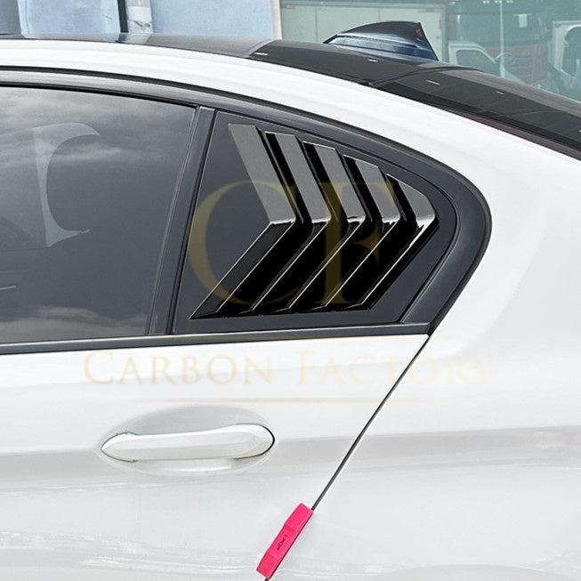 Gloss Black Window Louver Vents for BMW G30 5 Series 17-24-Carbon Factory