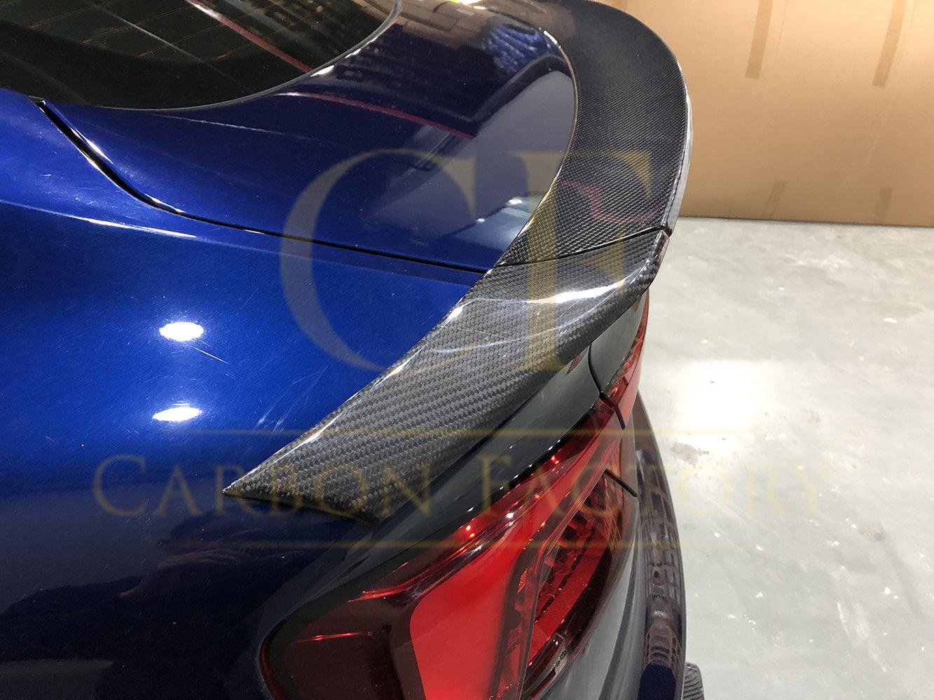 H Style Carbon Fibre Boot Spoiler for Audi B9 A5 S5 RS5 4 Door 17-24-Carbon Factory