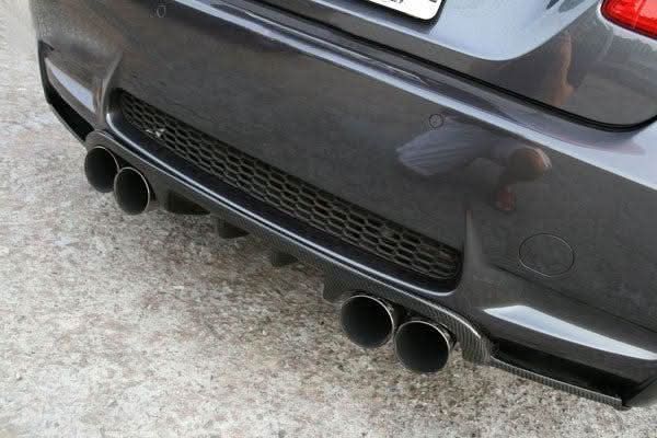 H1 Style Carbon Fibre Rear Diffuser for BMW E92 E93 M3 07-13 - Carbon Factory