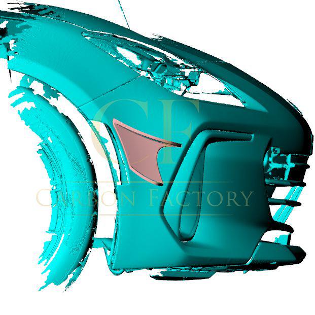 HKS Style Carbon Fibre Front Bumper Canards for Toyota GR86 22-Present-Carbon Factory