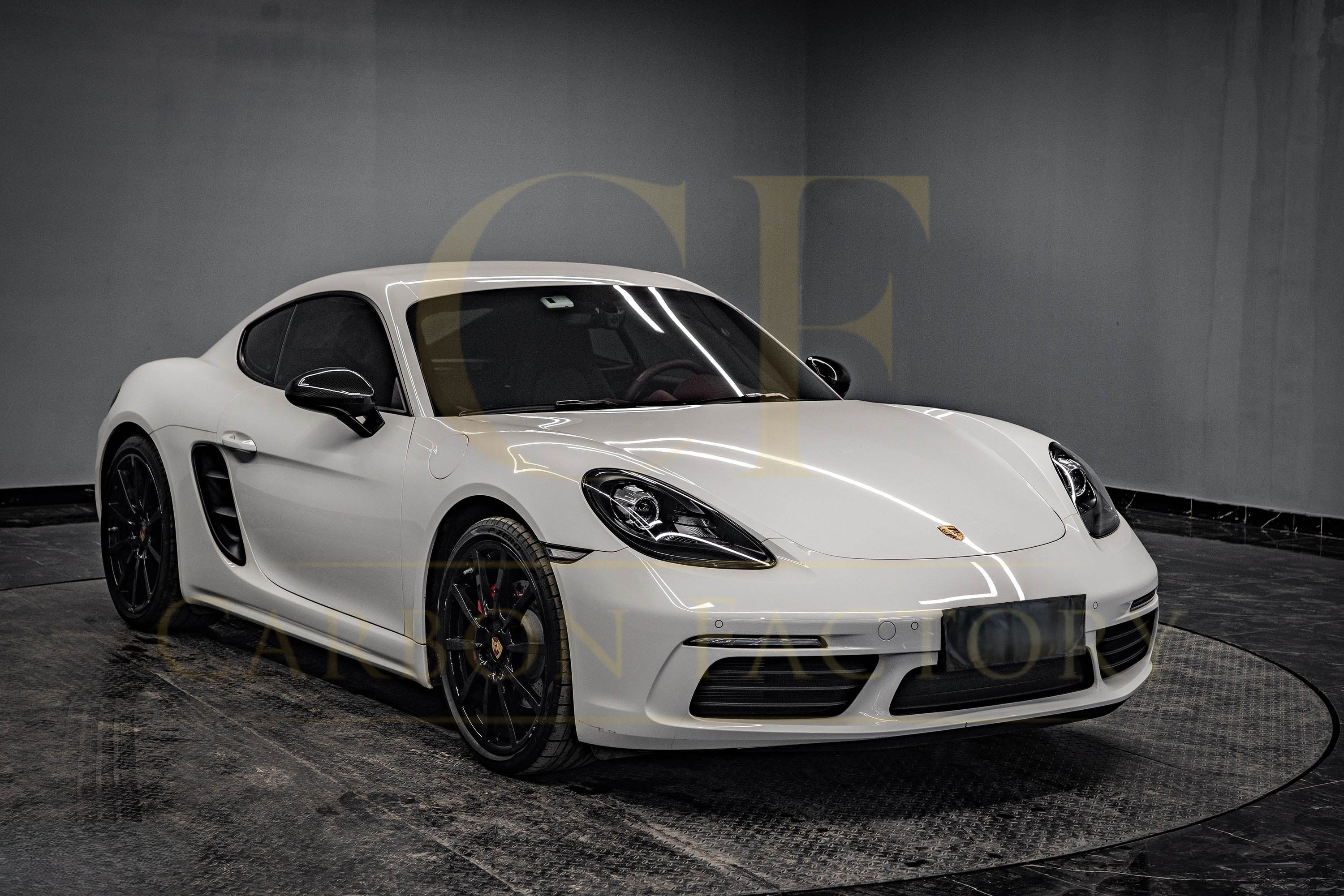 Pre-Preg Carbon Fibre Mirror Covers for Porsche 982 718 16-25 LHD - Carbon Factory