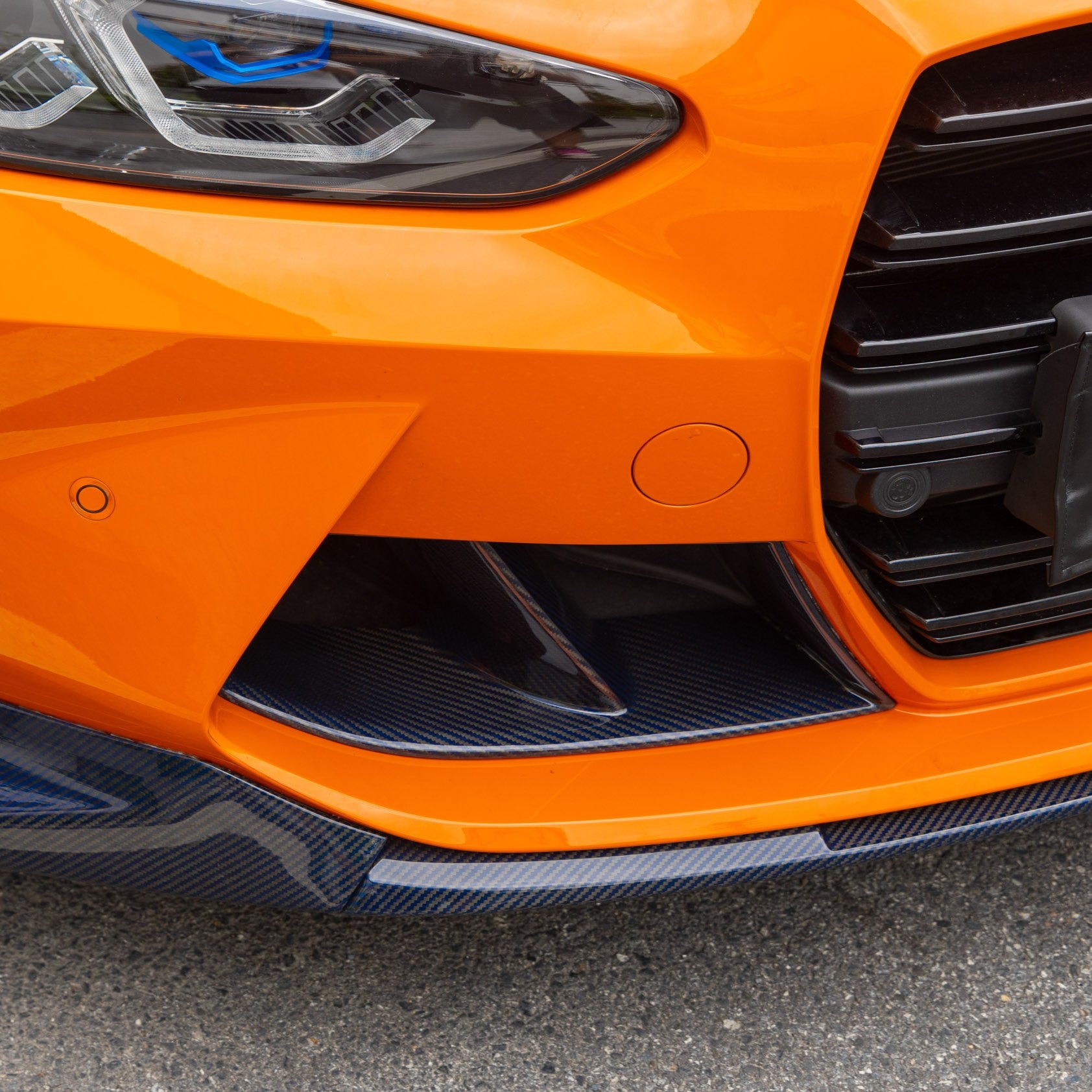 Pre-Preg Carbon Fibre Front Bumper Inserts for BMW G80 M3 G82 G83 M4 21-Present - Carbon Factory