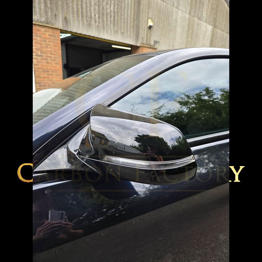 CF Style Gloss Black Replacement Mirror Covers for BMW F10 5 Series LCI F06 F12 F13 6 Series F01 7 Series - Carbon Factory