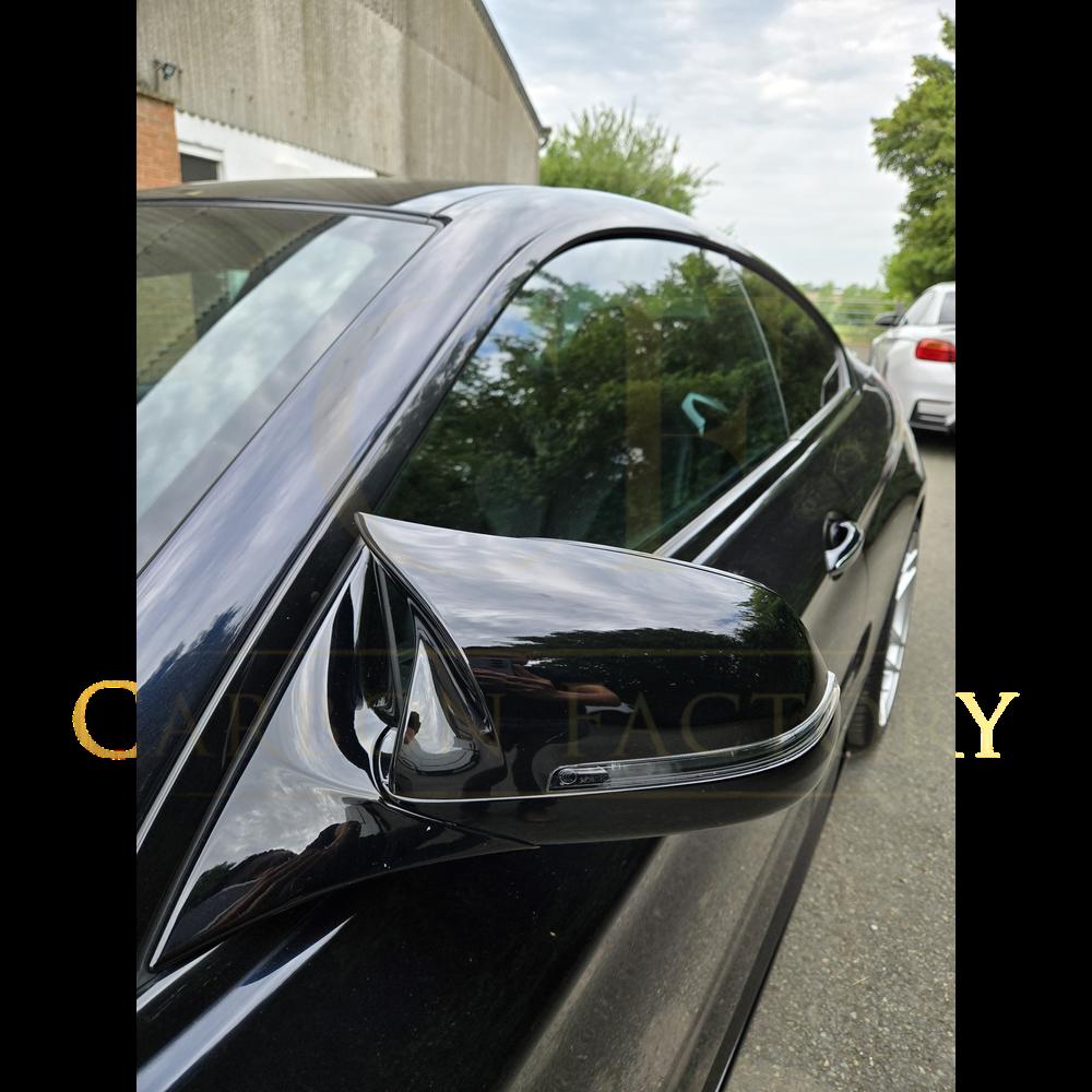 CF Style Gloss Black Replacement Mirror Covers for BMW F10 5 Series LCI F06 F12 F13 6 Series F01 7 Series
