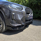 V Style Gloss Black Front Splitter for BMW G01 X3 IX3 G02 X4 LCI 22-24 - Carbon Factory