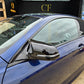 CF Style Gloss Black Replacement Mirror Covers for BMW F10 5 Series LCI F06 F12 F13 6 Series F01 7 Series