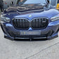 AC Style Gloss Black Front Splitter for BMW G01 X3 IX3 G02 X4 LCI 22-24