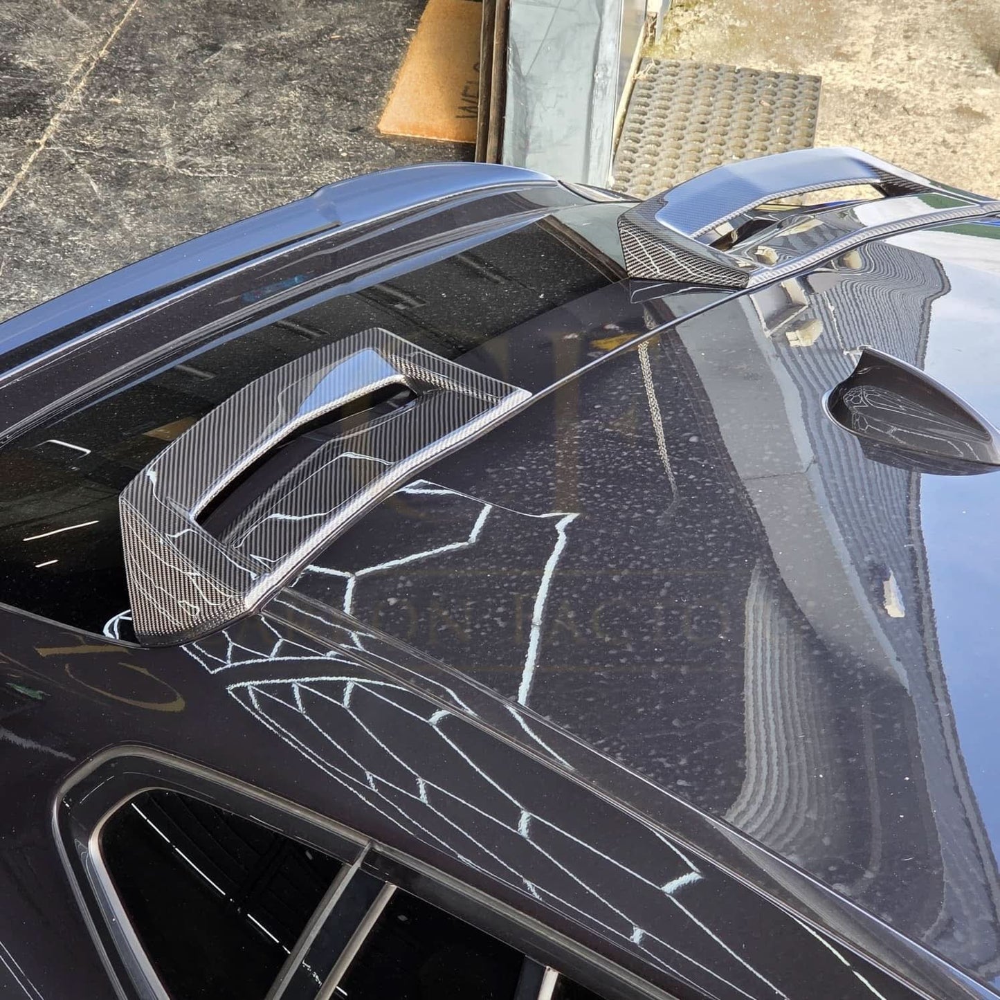 SQ Style Pre-Preg Carbon Fibre Roof Spoiler for BMW G02 X4 F98 X4M 2019-Present - Carbon Factory
