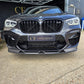 V Style Carbon Fibre Front Splitter for BMW F97 X3M F98 X4M 18-21 - Carbon Factory